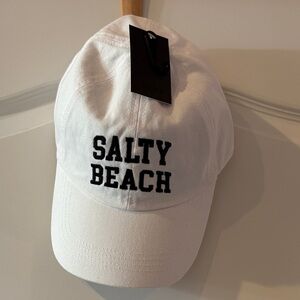 White 'Salty Beach' Cap